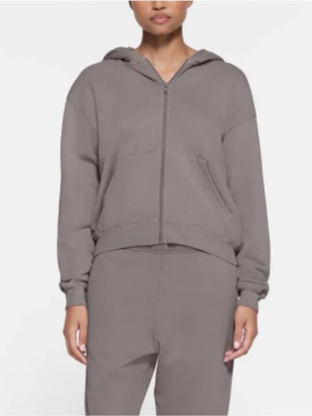 SKIMS French Terry Zip-Up Hoodie